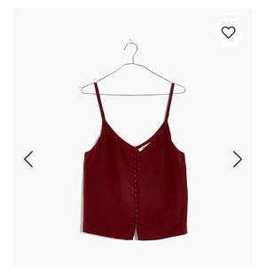 Madewell Silk Button-Down Cami